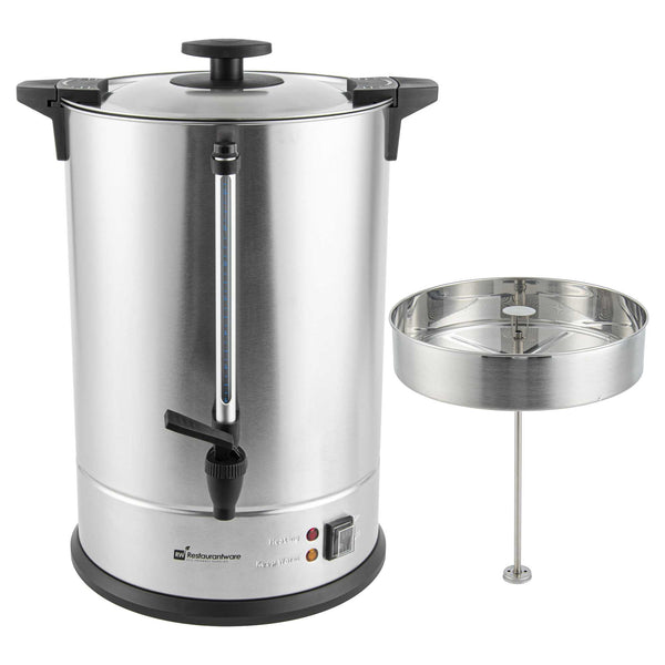 110 cup stainless steel coffee urn Restpresso Coffee Urn - Silver, Stainless Steel - 1500W, 110 Cup