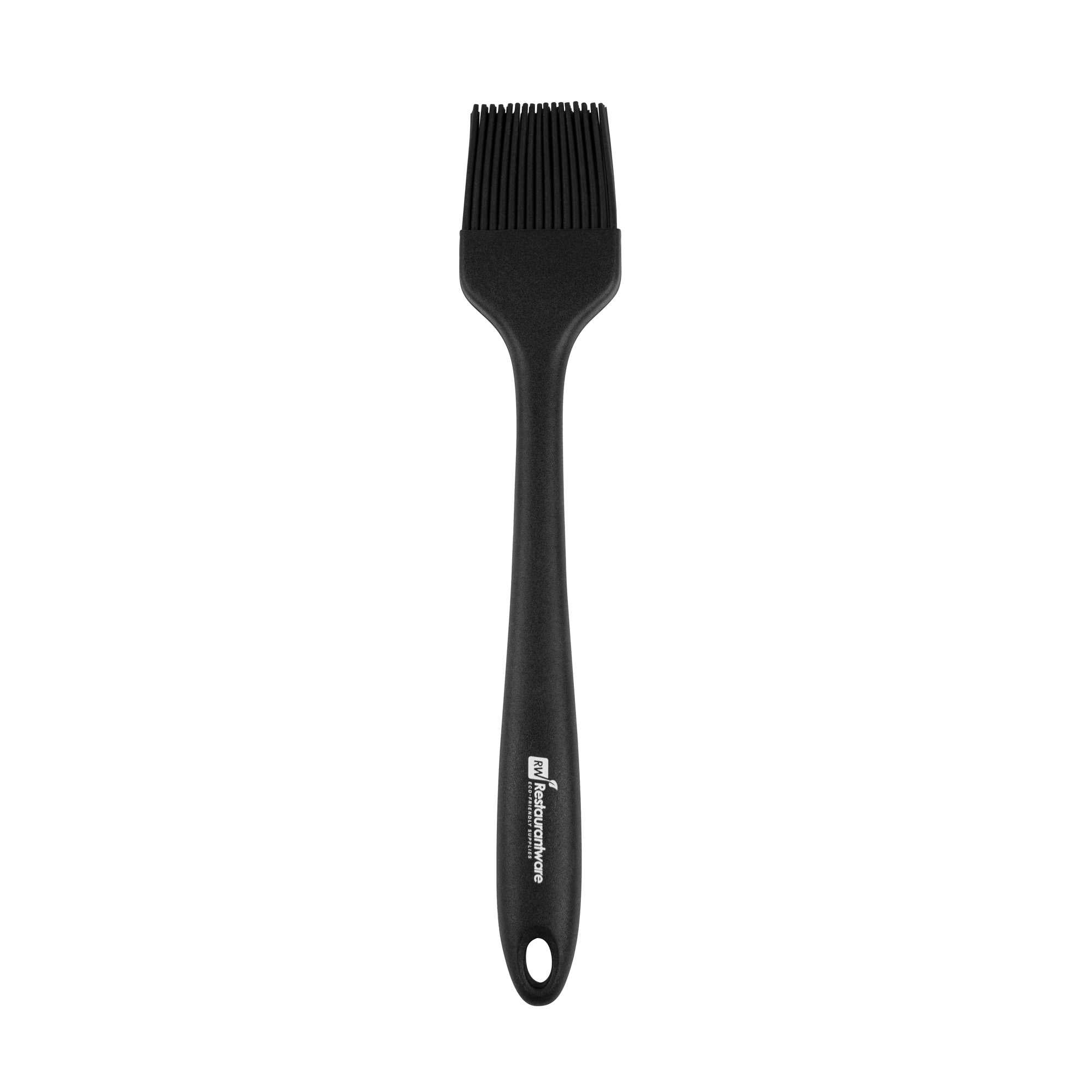 Chef 101 Black Silicone Pastry and Basting Brush - 10 1/4" x 1 3/4" x 3/4" - 1 count box
