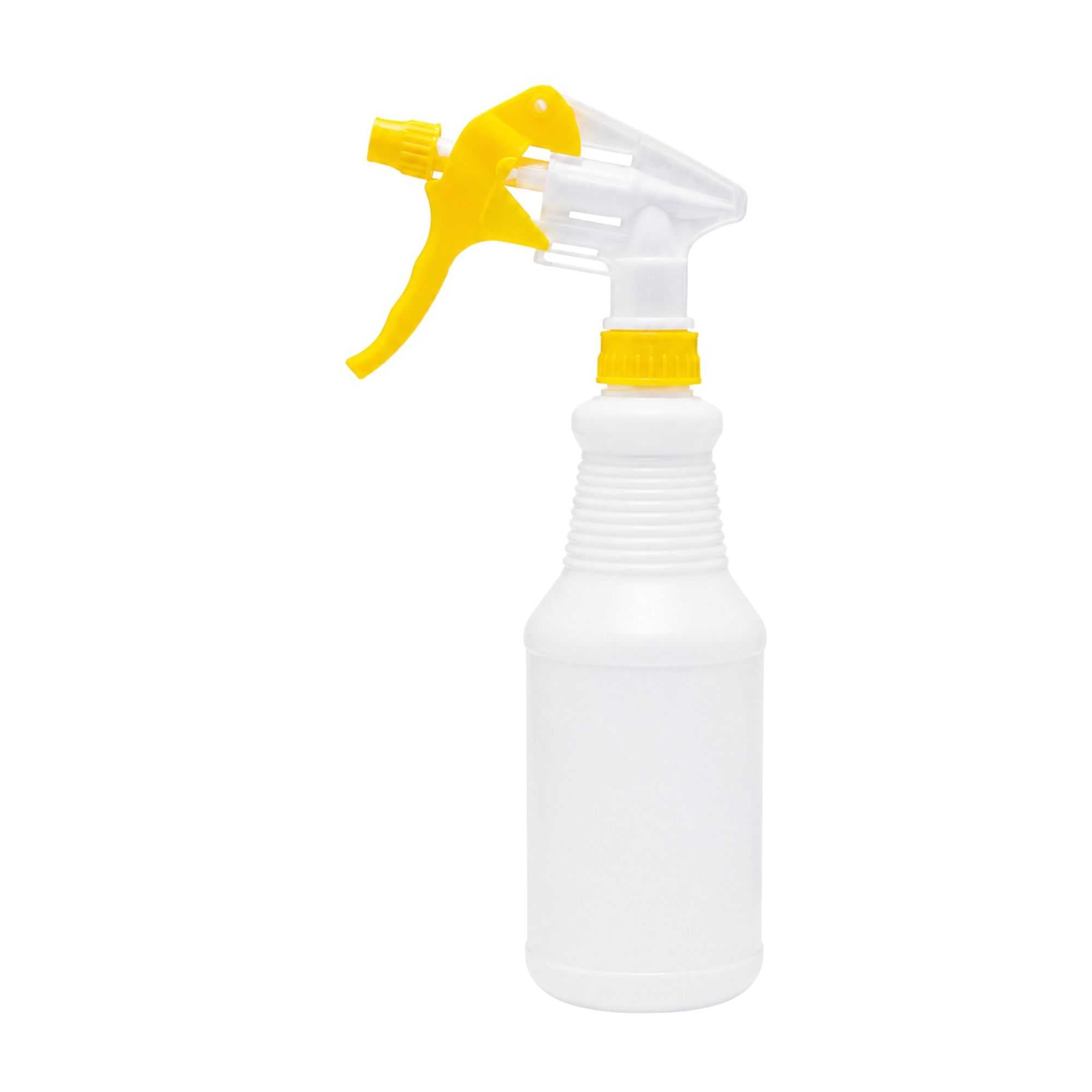 RW Clean 25 oz Yellow Plastic Spray Bottle - Adjustable Nozzle - 1 count box