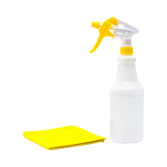 RW Clean 25 oz Yellow Plastic Spray Bottle - Adjustable Nozzle - 3 count box