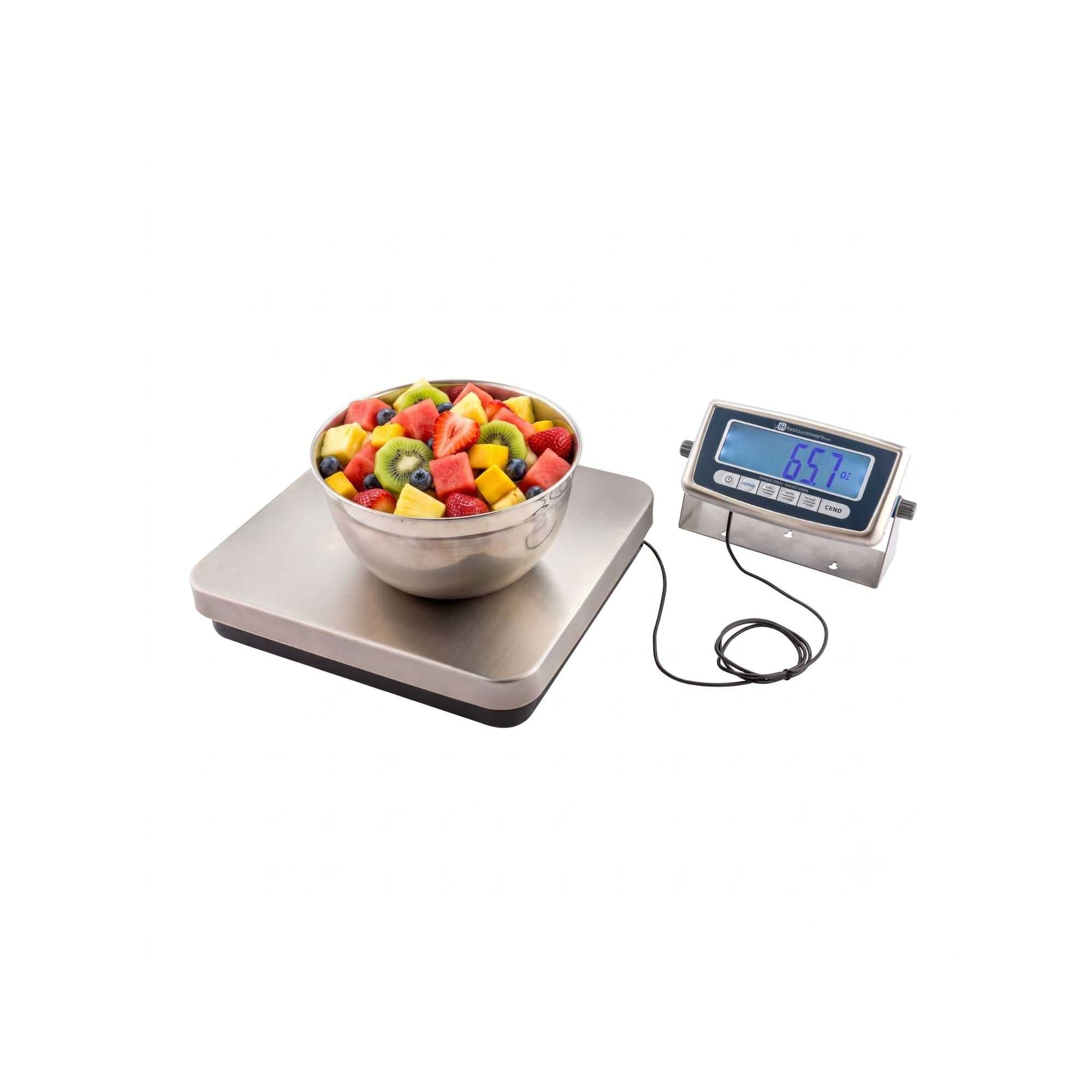 Met Lux 60 lb Digital Receiving Scale - with 12" x 12 1/2" Platform - 1 count box
