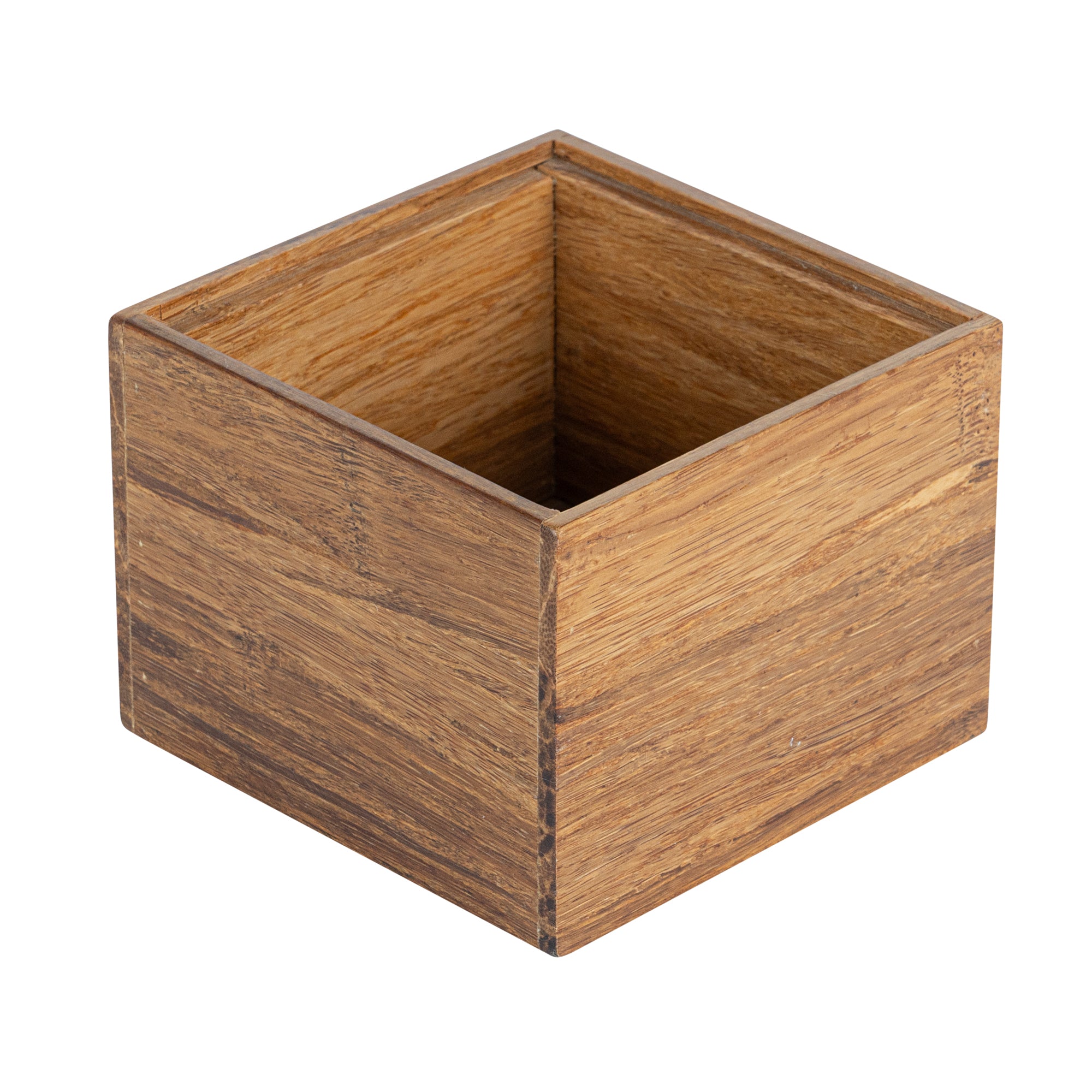 Eco Display Natural Bamboo Condiment Rack Box - 4" x 4" x 3 1/4" - 1 count box