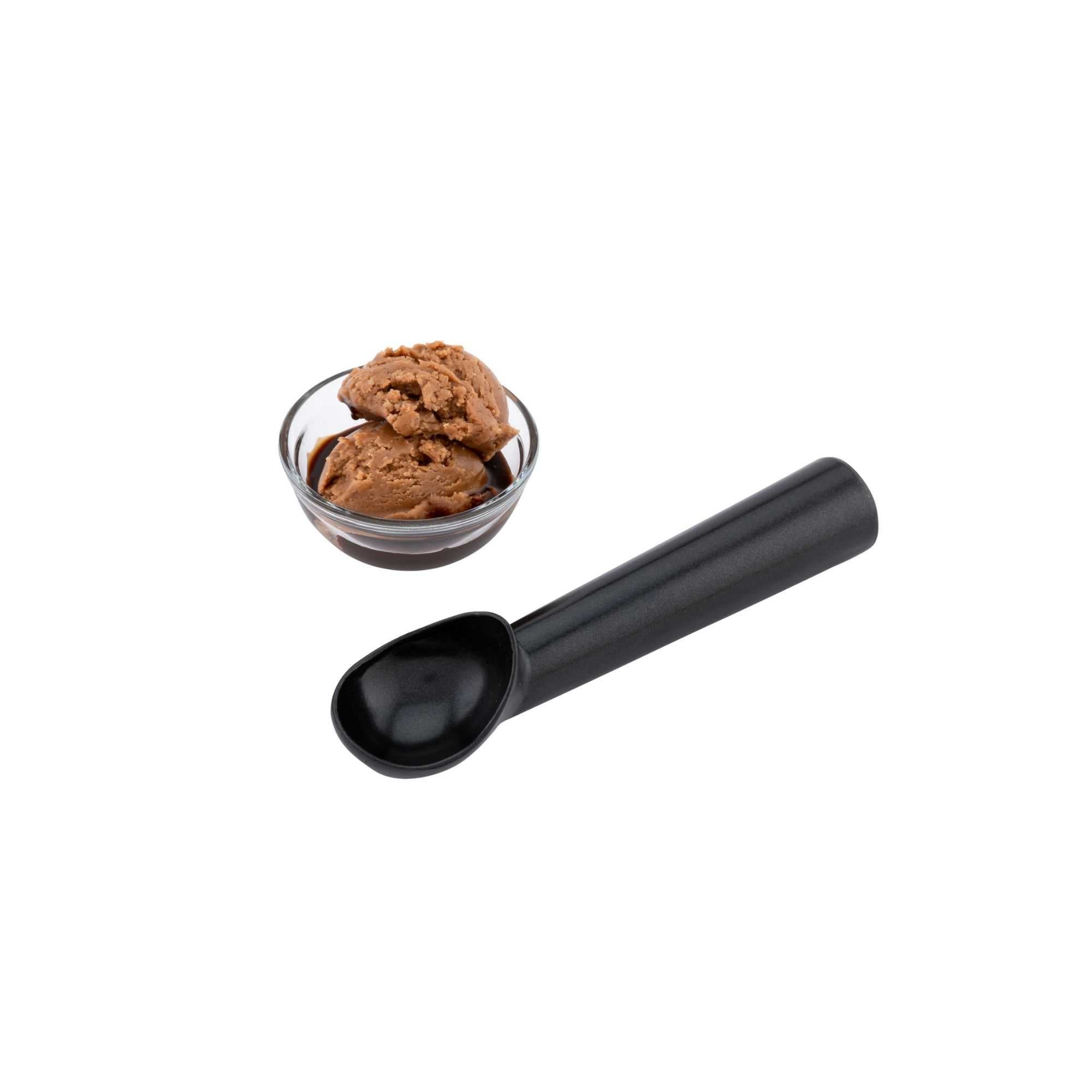 Met Lux 1.5 oz Black Aluminum #24 Ice Cream Scoop / Dipper - Non-Stick - 1 count box