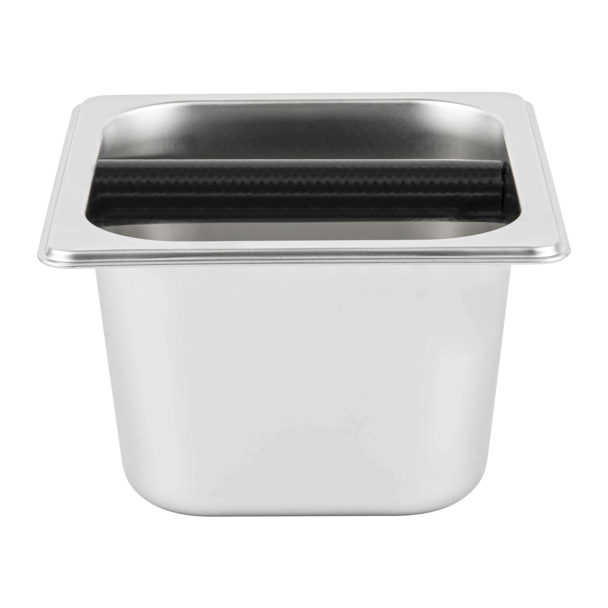 Restpresso Stainless Steel Coffee / Espresso Knock Box - 7" x 6 1/2" x 4" - 1 count box