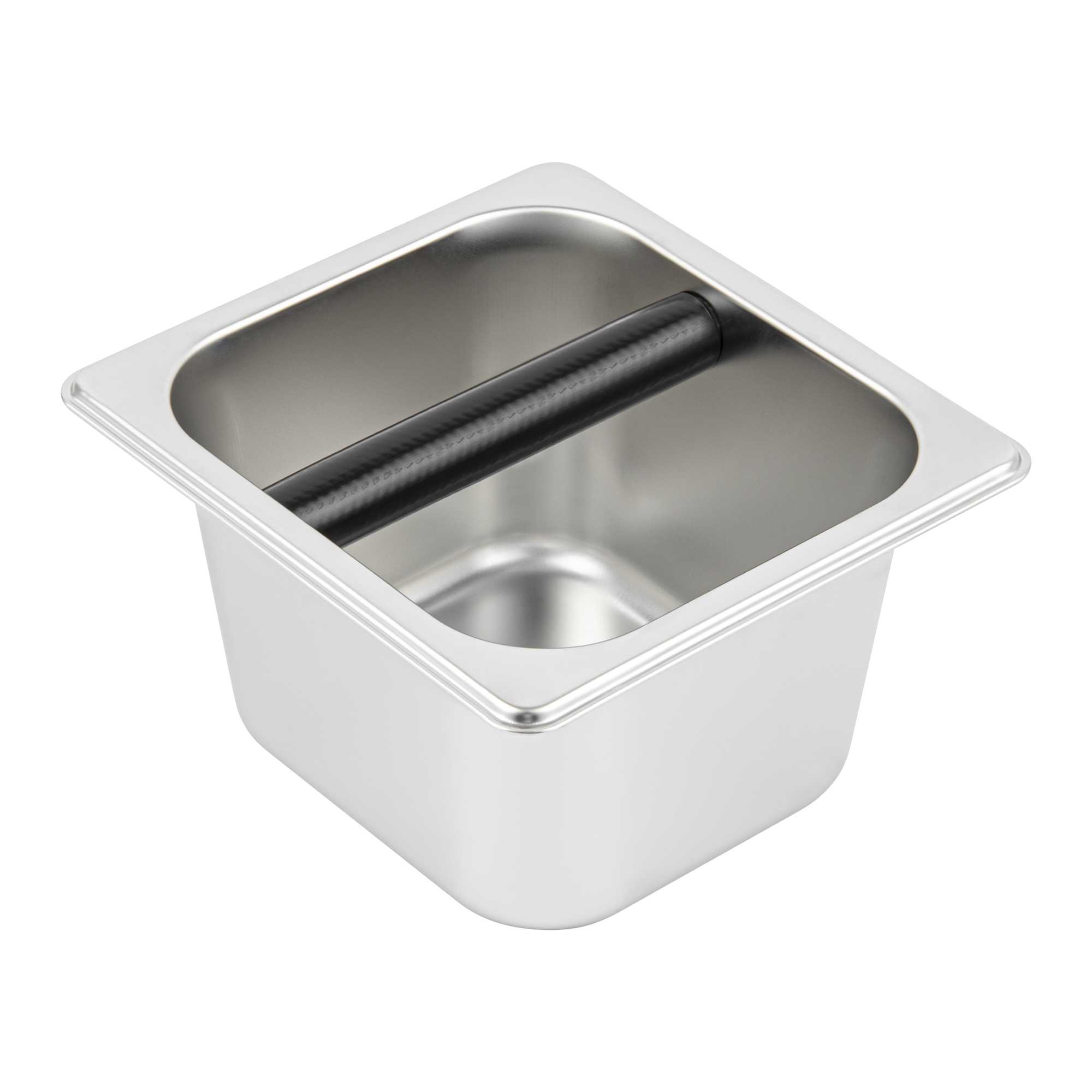 Restpresso Stainless Steel Coffee / Espresso Knock Box - 7" x 6 1/2" x 4" - 1 count box