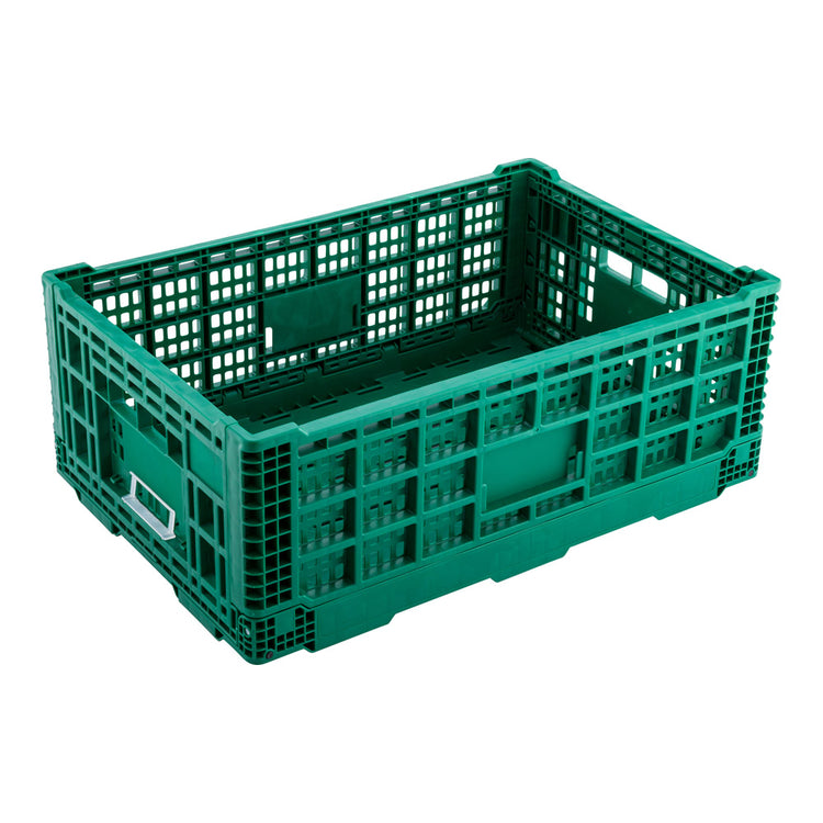 Set of 6 Green square milk crates – heavy duty crates at the best prices