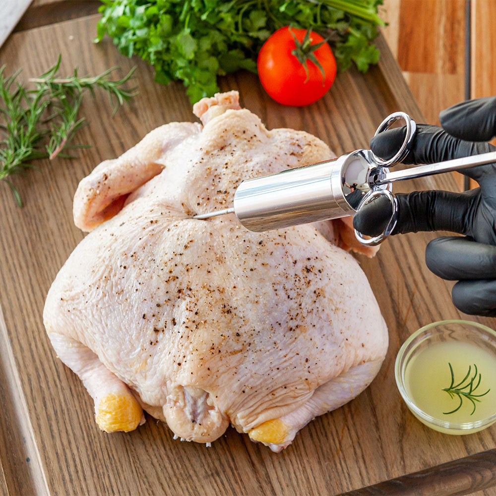 Met Lux Stainless Steel Marinade / Meat Injector Kit - 1 count box