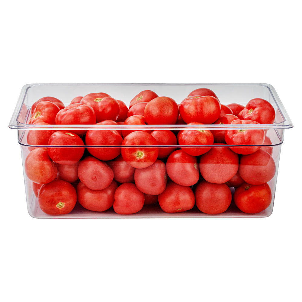 Met Lux Rectangle Clear Plastic Full Size Cold Food Storage Container ...