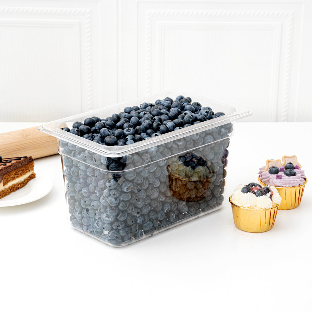 Met Lux Rectangle Clear Plastic 1/4 Size Cold Food Storage Container ...