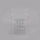 Met Lux 4 qt Square Clear Plastic Food Storage Container - with Green Volume Markers - 7" x 7" x 7 1/4" - 10 count box