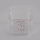 Met Lux 6 qt Square Clear Plastic Food Storage Container - with Red Volume Markers - 9" x 9" x 7 1/2" - 10 count box