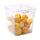 Met Lux 8 qt Square Clear Plastic Food Storage Container - with Red Volume Markers - 8 3/4" x 8 3/4" x 8 1/2" - 10 count box