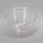 Met Lux 12 qt Round Clear Plastic Food Storage Container - with Red Volume Markers - 12 1/4" x 12 1/4" x 8" - 10 count box