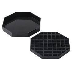 Bev Tek Black Plastic Drip Tray - with Removable Grate - 5