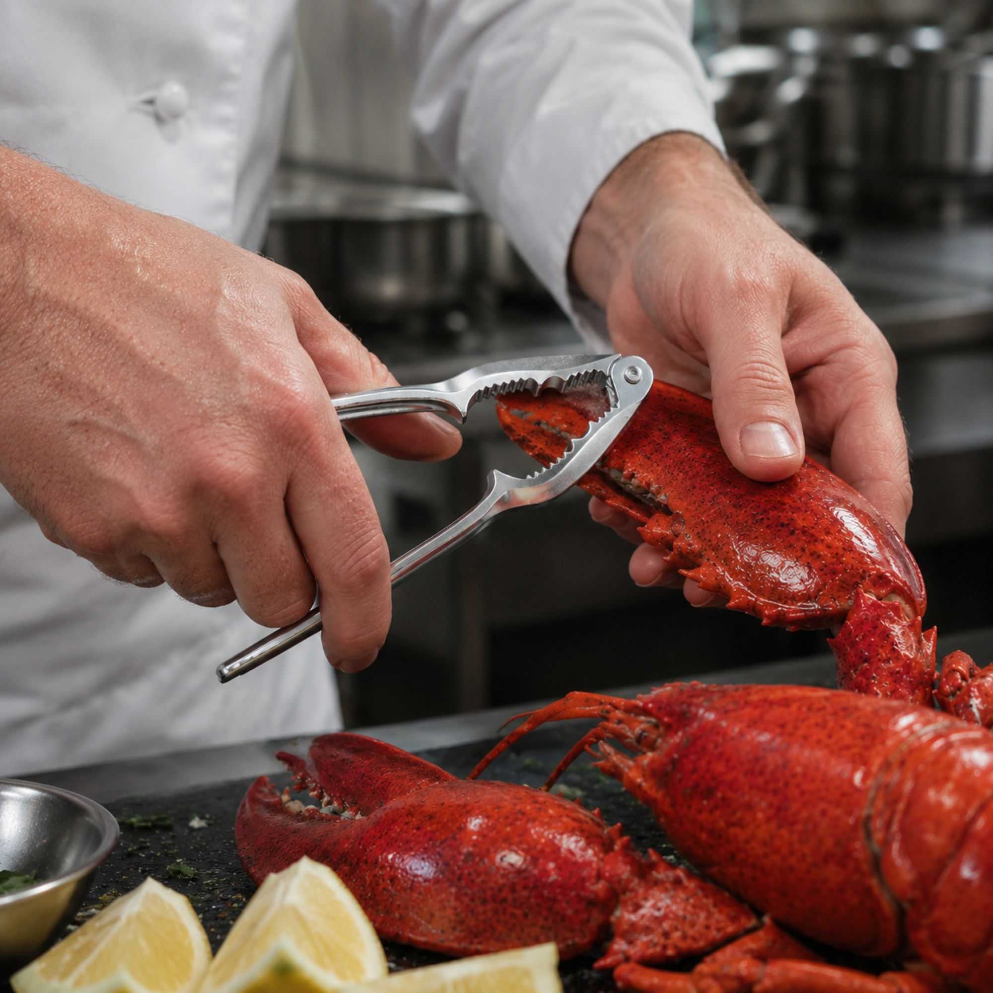 Met Lux Zinc-Plated Steel Lobster Cracker - Single-Jaw - 1 count box