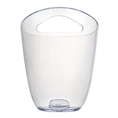 Bar Lux 3.2 qt Clear Plastic Champagne / Wine Bucket - 9 1/4