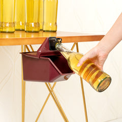 Bar Lux Red Bottle Cap Catcher - with Bottle Opener - 9