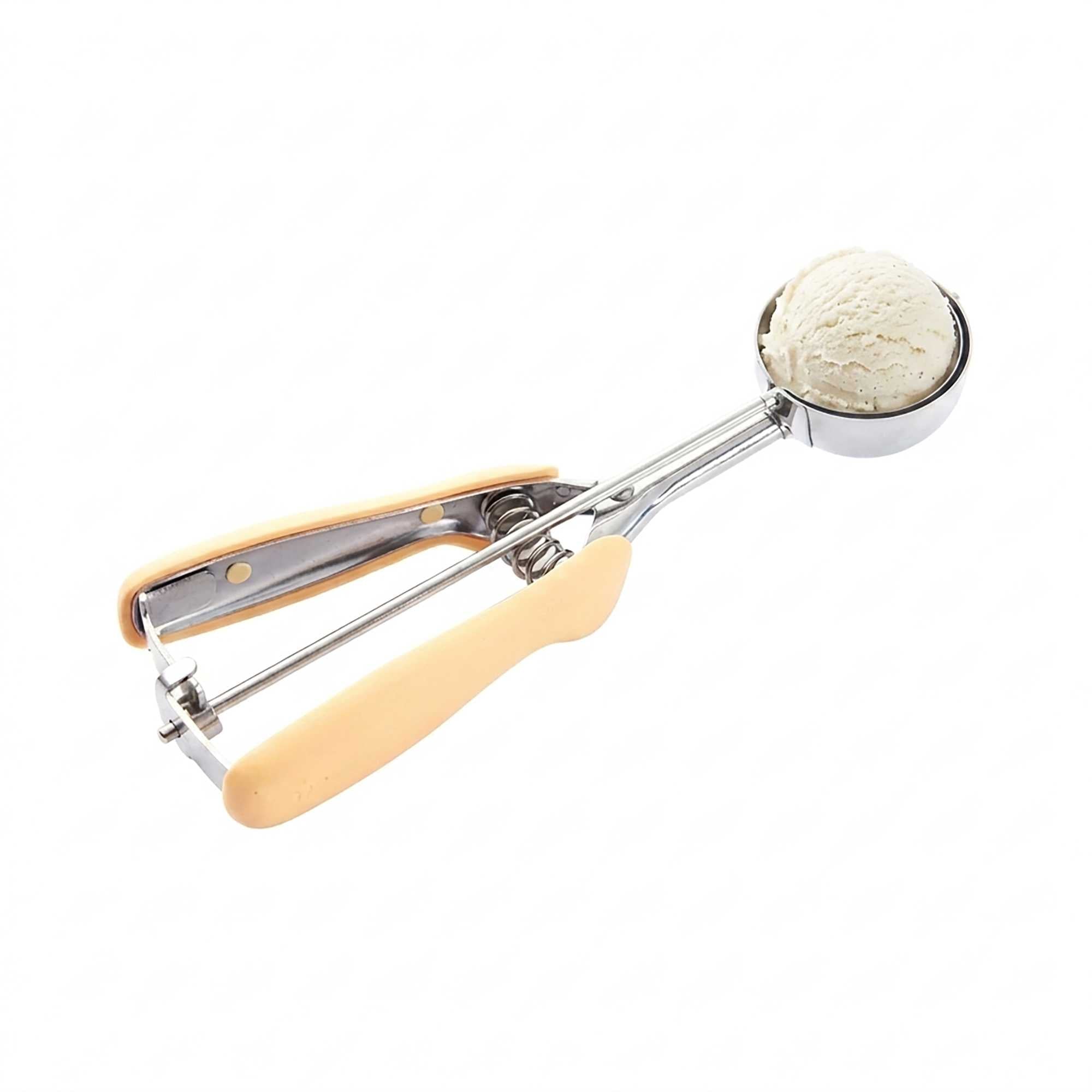 Comfy Grip 1.6 oz Stainless Steel #20 Ice Cream Scoop - with Yellow Handle - 1 count box