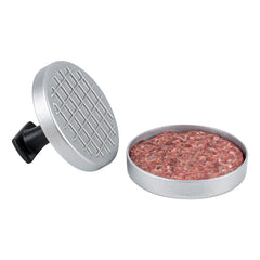 Met Lux Black Aluminum Burger Press - Non-Stick - 4 3/4