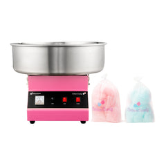Hi Tek Pink Stainless Steel Cotton Candy / Candy Floss Machine - 1080w, 110V - 21