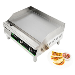 Hi Tek Stainless Steel Electric Countertop Griddle - 208/240V, 2675W-3560W - 24