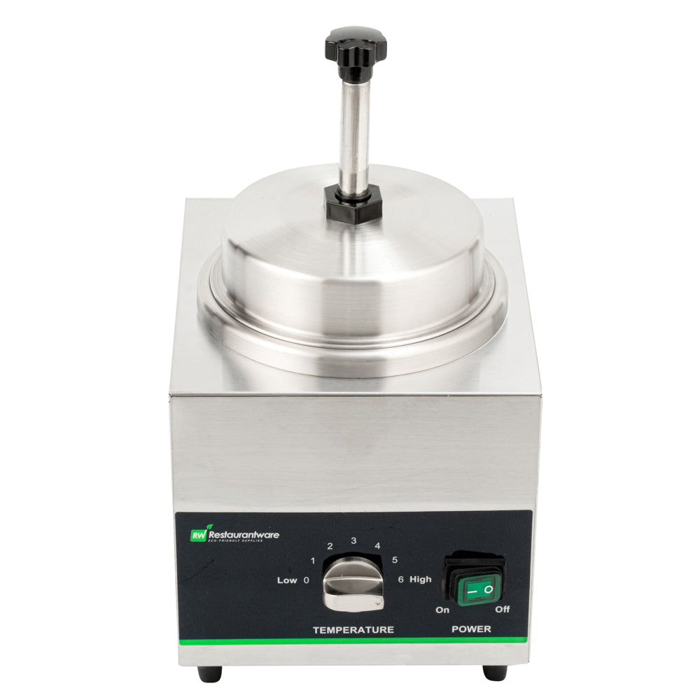 Hi Tek 3.5 qt Stainless Steel Warmer - with Heated Spout, Pump - 1 count box