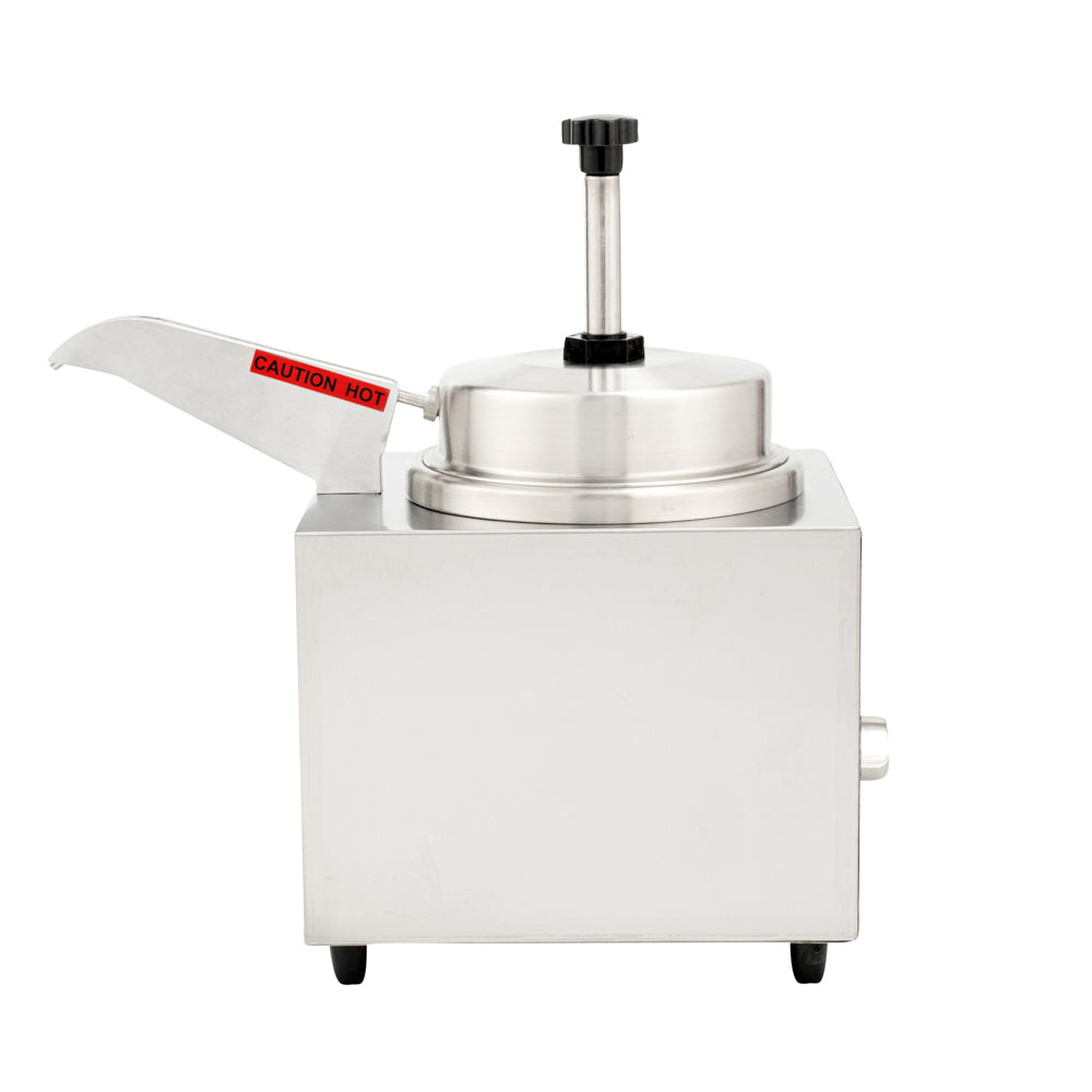 Hi Tek 3.5 qt Stainless Steel Warmer - with Heated Spout, Pump - 1 count box