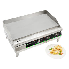 Hi Tek Stainless Steel Electric Countertop Griddle - 208/240V, 3375W-4500W - 30