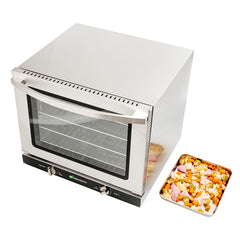 Hi Tek Stainless Steel Half Size Countertop Convection Oven - 208/240V, 2800W - 2.3 cu ft - 1 count box