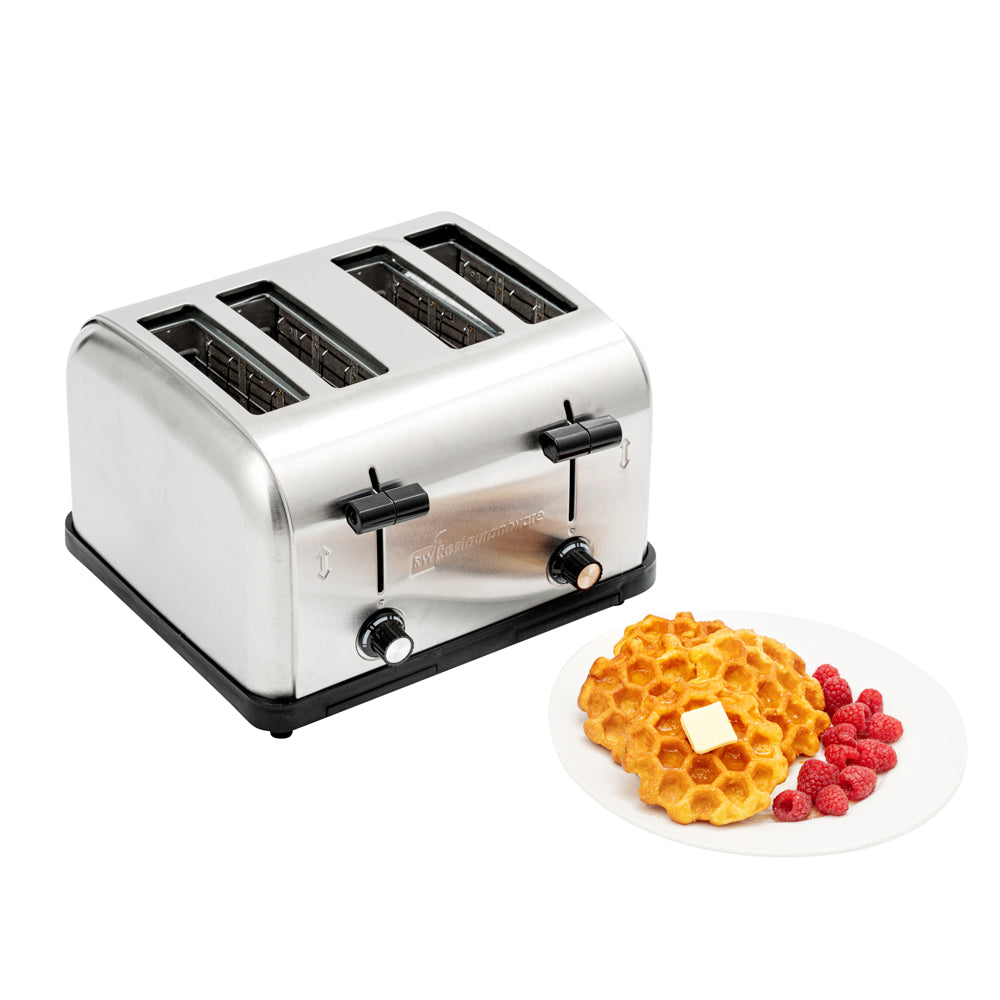 Hi Toaster Hi Tek Stainless Steel Commercial Toaster - 4-Slice, 1 1/2