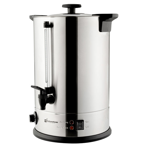 Restpresso 5 gal Silver 13/0 Stainless Steel Coffee Urn - 128 Cup - 11 1/2"  x 11 1/2" x 19 1/2" - 1 count box