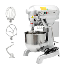 Hi Tek 11 qt Planetary Stand Mixer - Includes Dough Hook, Whisk and Beater, with Safety Guard - 1 count box