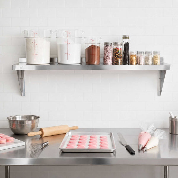 Commercial Stainless Steel Wall Shelf - 12" Deep X 48" Wide, Silver, For Kitchen Or Restaurant