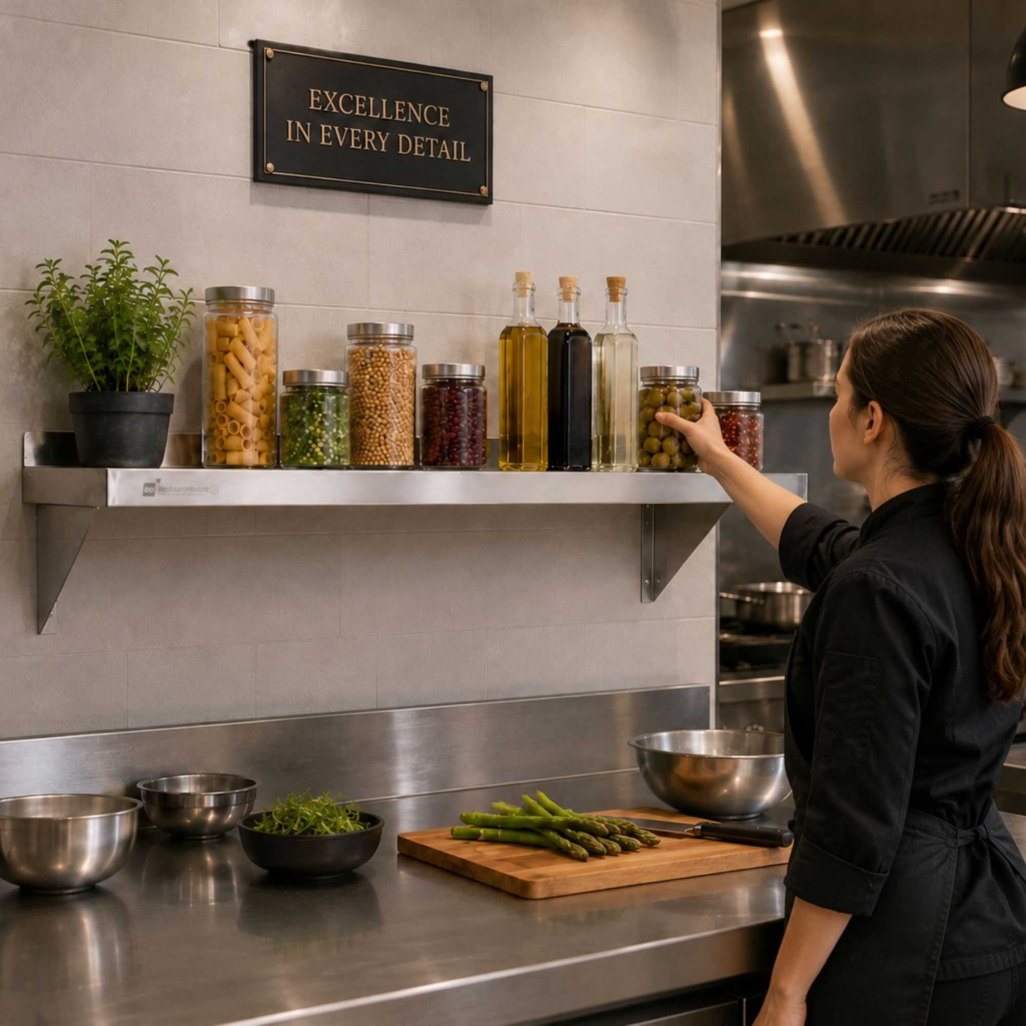 12" X 72" Stainless Steel Restaurant Shelf - NSF Certified, Wall Mount, Heavy-Duty 285 Lb Capacity