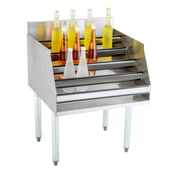 Kitchen Tek 304 Stainless Steel Liquor Display Rack - 5 Tiers, 24