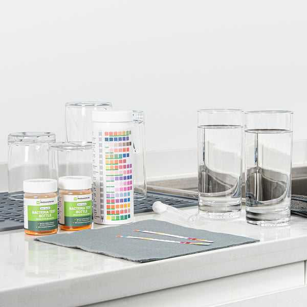 TESPERT Watertester voor drinkwater, 125 x - 16-in-1 waterteststrips voor drinkwater, sneltest, eenvoudige controle van de waterkwaliteit, waterteststrips met hardheid, lood, ijzer, koper TESPERT Watertester voor drinkwater, 125 x - 16-in-1 waterteststrips voor drinkwater, sneltest, eenvoudige controle van de waterkwaliteit, waterteststrips met hardheid, lood, ijzer, koper