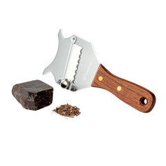 Met Lux Stainless Steel Truffle Slicer / Chocolate Shaver - with Wooden Handle - 7 1/2