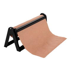 Chef 101 Black Steel Paper Cutter / Dispenser - with Serrated Blade, Fits 18