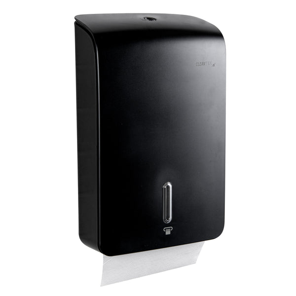 Clean Tek Professional Black Plastic C-Fold / M-Fold Paper Towel
