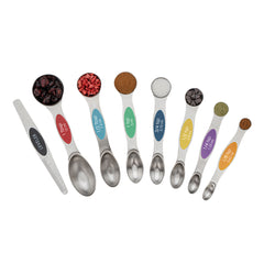 Met Lux Assorted Stainless Steel Measuring Spoon Set - 8-Piece, Magnetic - 1 count box