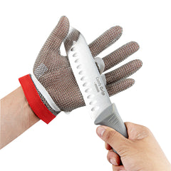 Life Protector Stainless Steel Mesh Medium Cut-Resistant Glove - Level 9, Food Safe - 9 3/4