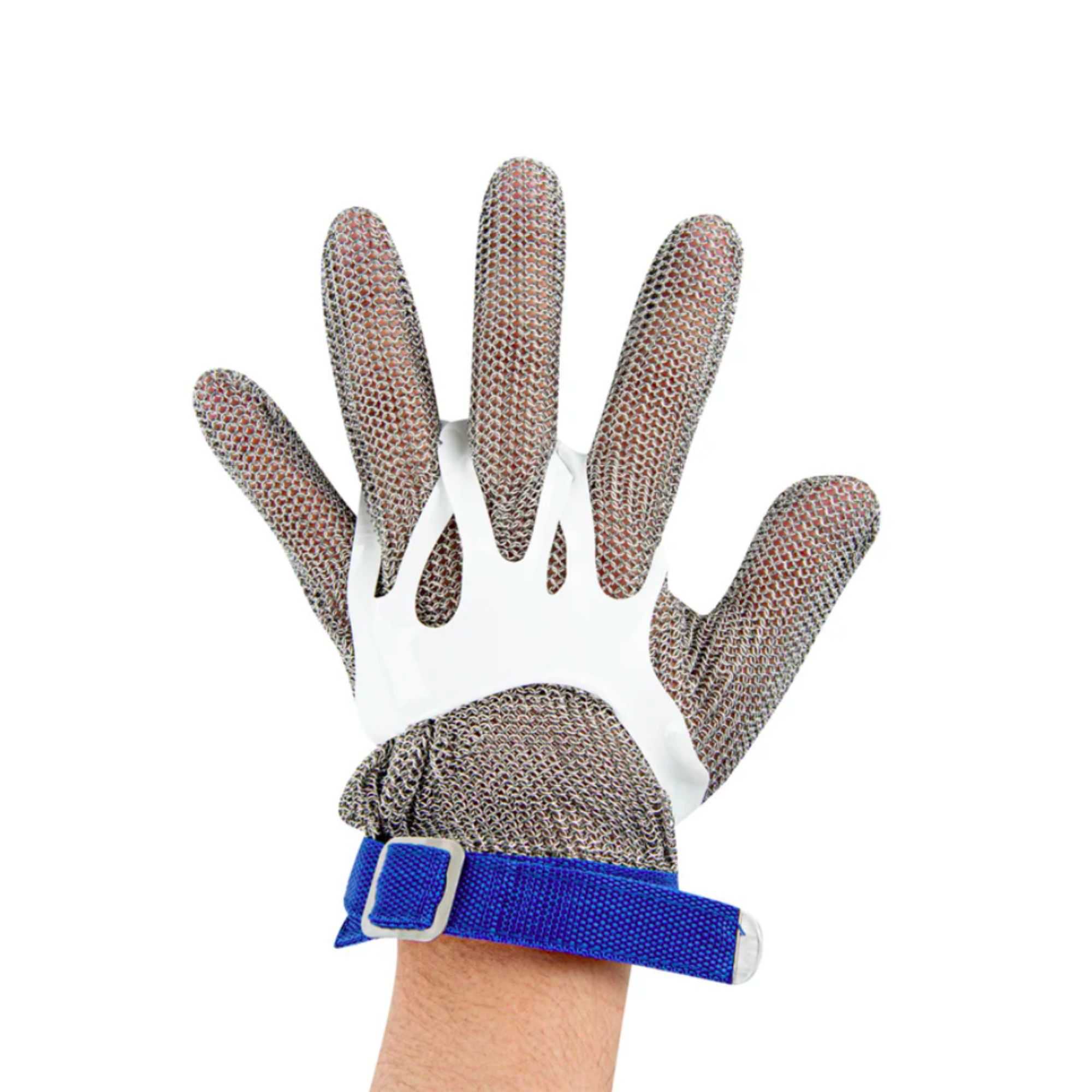 Life Protector Stainless Steel Mesh Large Cut-Resistant Glove - Level 9, Food Safe - 10" x 5" - 1 count box