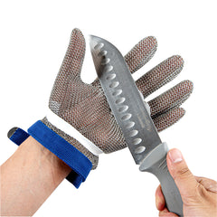 Life Protector Stainless Steel Mesh Large Cut-Resistant Glove - Level 9, Food Safe - 10