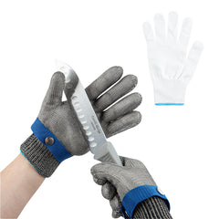 Life Protector Fiber / Stainless Steel Mesh Large Cut-Resistant Glove - Level 9, Food Safe - 9 3/4
