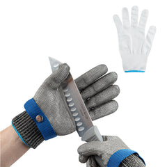 Life Protector Fiber / Stainless Steel Mesh Extra Large Cut-Resistant Glove - Level 9, Food Safe - 10