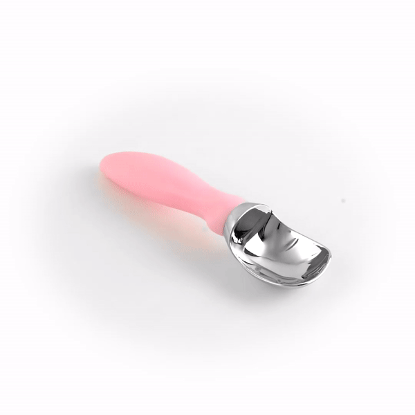 Comfy Grip Pink Metal Ice Cream Scoop - 7 3/4" x 2" x 1 3/4" - 1 count box Comfy Grip Pink Metal Ice Cream Scoop - 7 3/4" x 2" x 1 3/4" - 1 count box