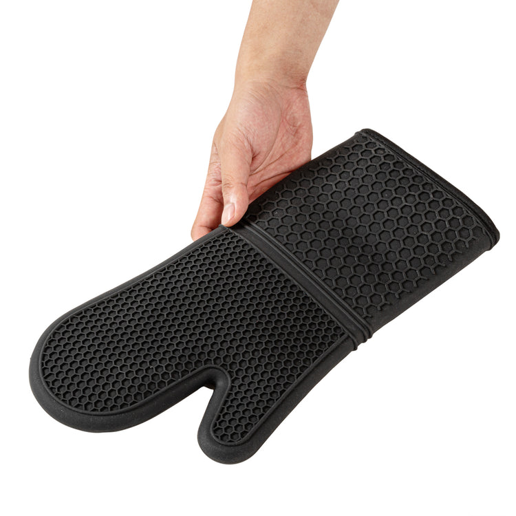 Silicone Oven Mitts (1 Pair) – Heat Resistant To 500°F, Waterproof, Quilted Lining, Non-Slip Grip, BPA-Free