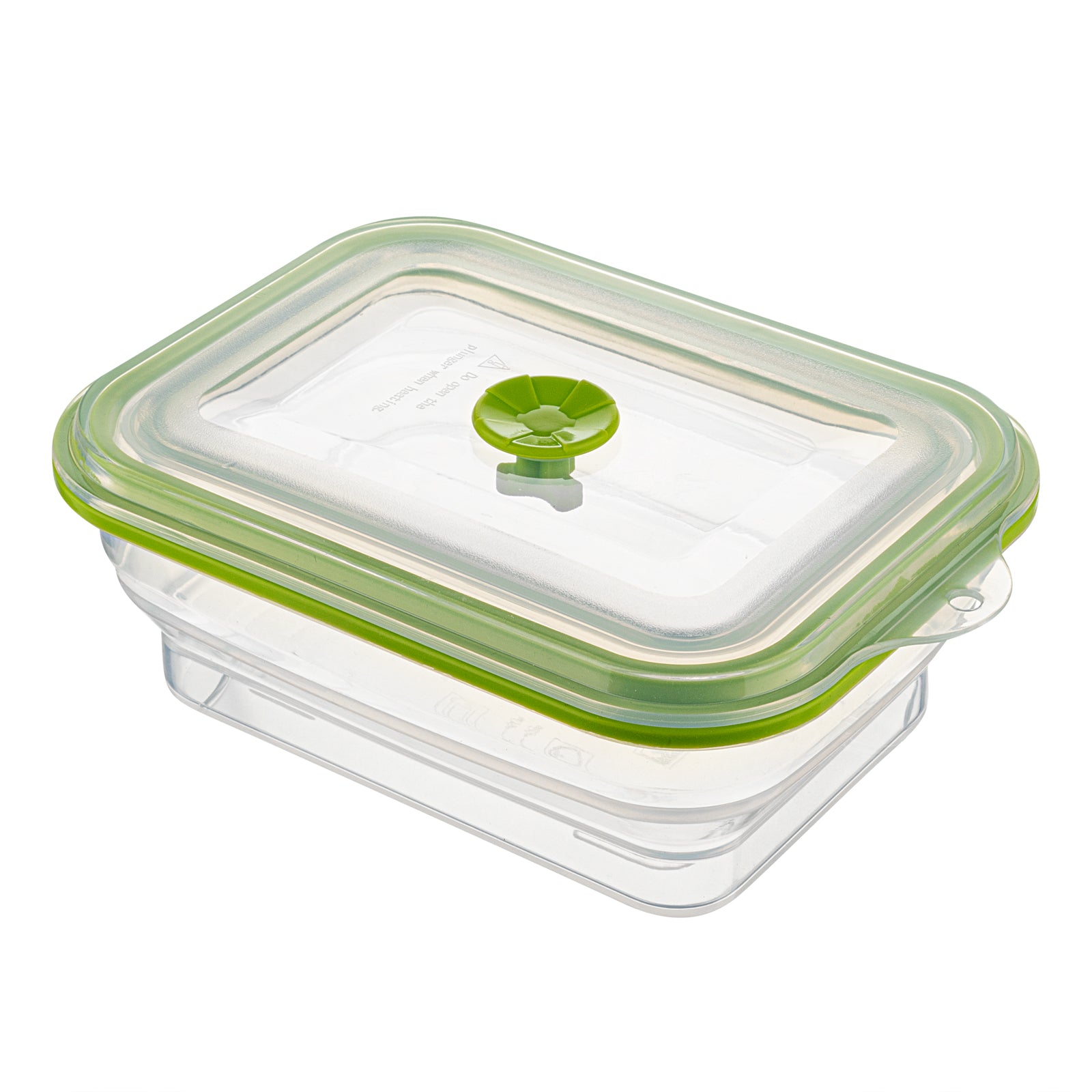 Fresh Hero 32 oz Green Silicone Airtight Food Storage Container - with ...