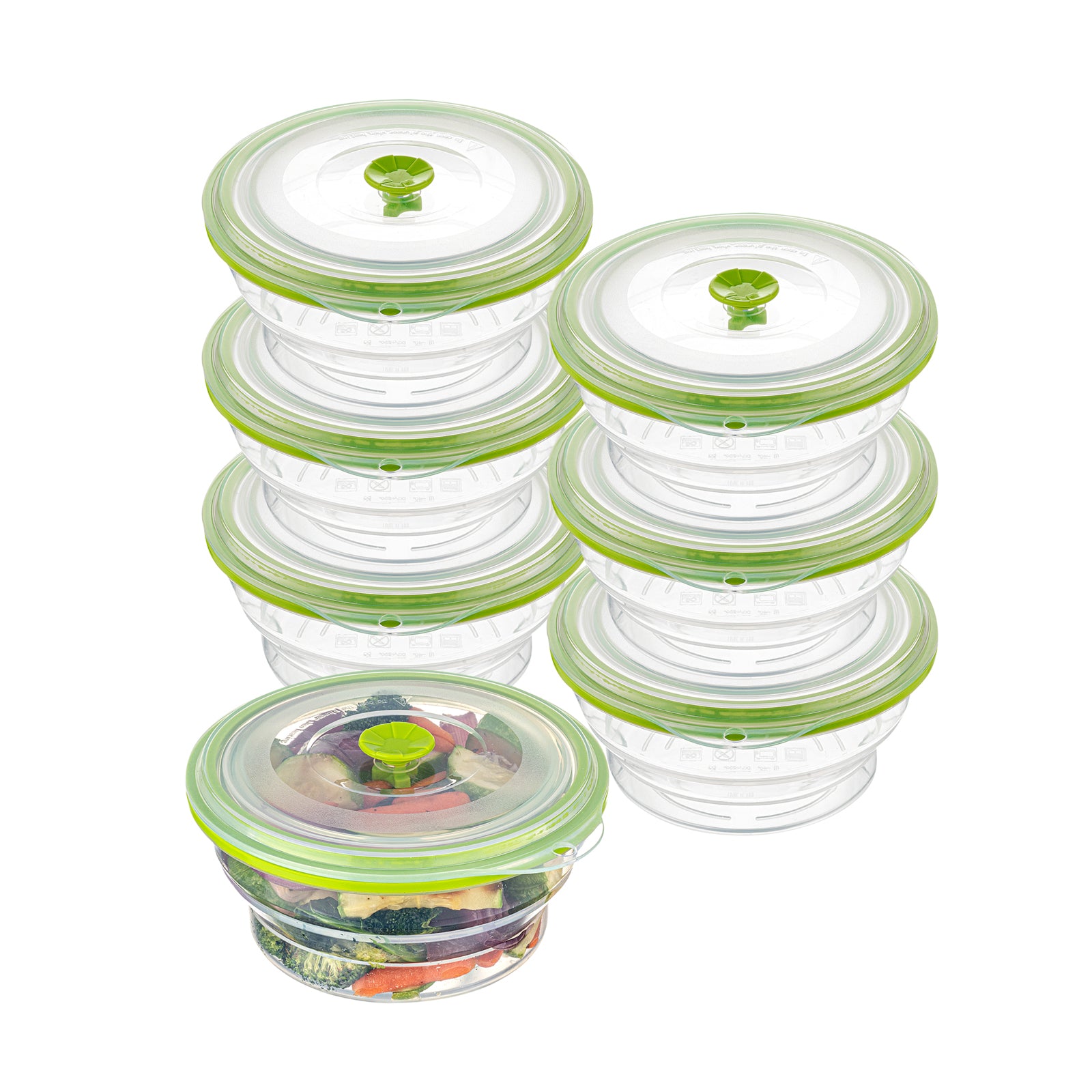 Fresh Hero 31 oz Green Silicone Airtight Food Storage Container - with ...