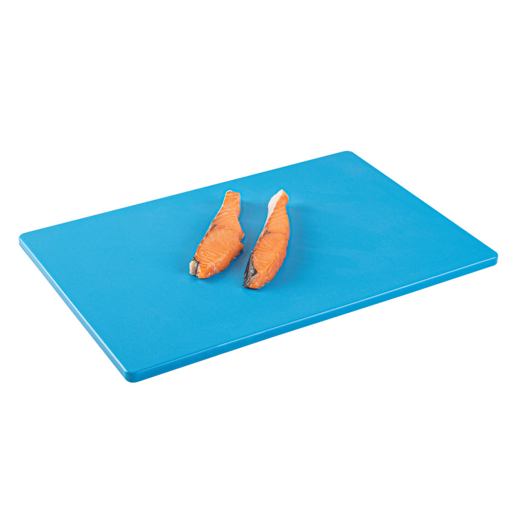 RW Base Blue Plastic Cutting Board - 18 x 12 - 10 count box